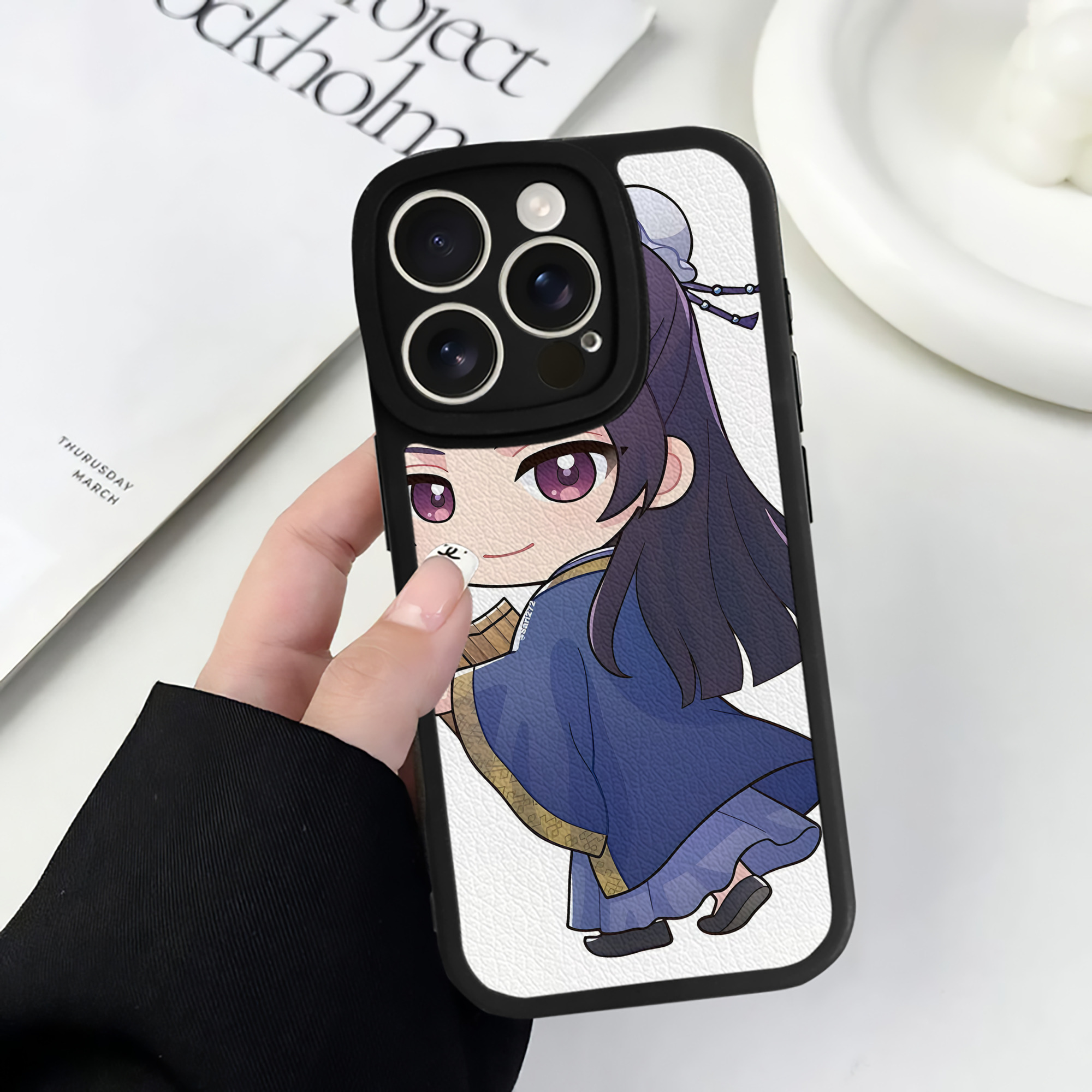 薬屋のひとりごと The Apothecary Diaries 【iPhone 16シリーズ対応】シリコンスマホケース（レザー調） 材質：シリコン